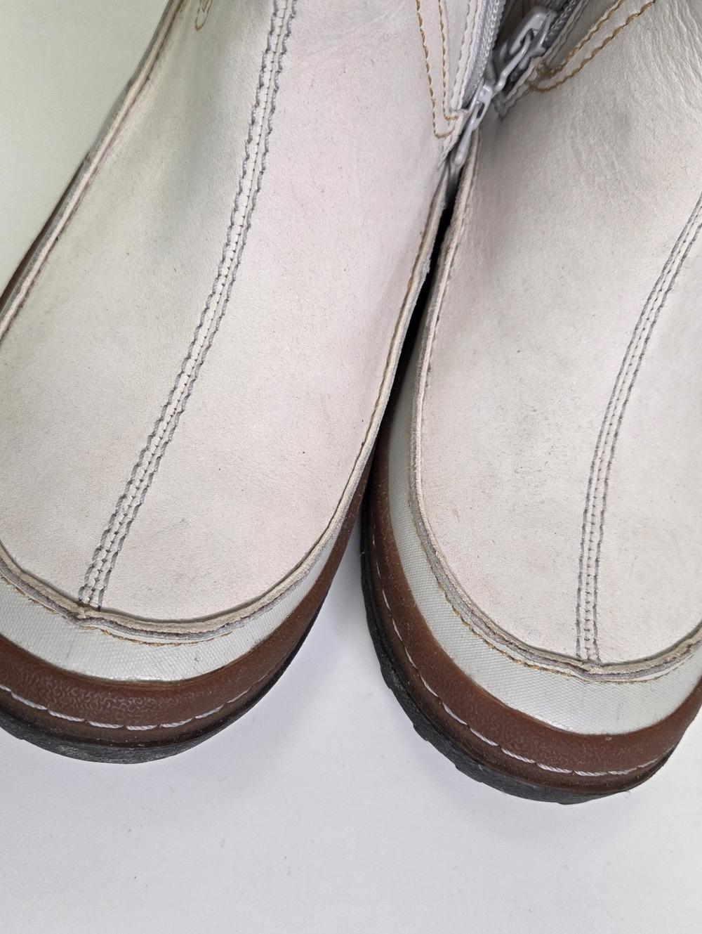 Merrel Women’s Decora Chant White Waterproof Boots Size Silver Lining Size 8 - Picture 4 of 11